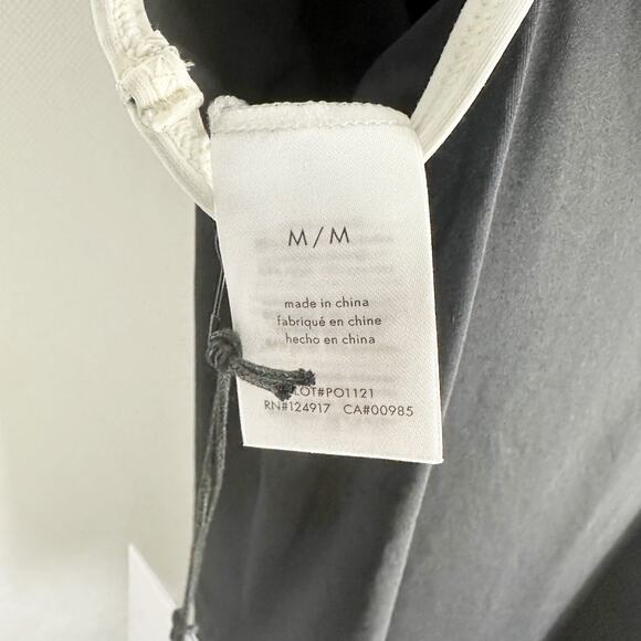 WeWoreWhat Strapless One Piece in Black & Off White Medium - Picture 5 of 8